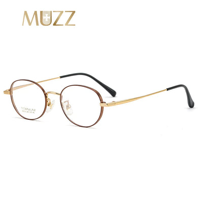 IP Titanium Man Glasses Super Light Oval  Eyeglass Frame Myopia Hyperopia Prescription Eyeglasses High-Quality Women Eyewear