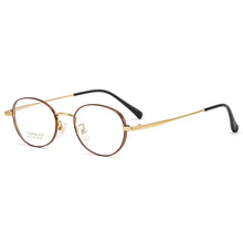 Load image into Gallery viewer, IP Titanium Man Glasses Super Light Oval  Eyeglass Frame Myopia Hyperopia Prescription Eyeglasses High-Quality Women Eyewear
