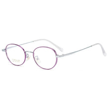 Load image into Gallery viewer, IP Titanium Man Glasses Super Light Oval  Eyeglass Frame Myopia Hyperopia Prescription Eyeglasses High-Quality Women Eyewear