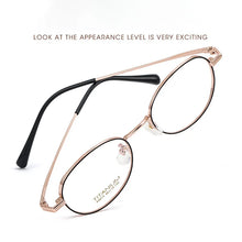 Load image into Gallery viewer, IP Titanium Man Glasses Super Light Oval  Eyeglass Frame Myopia Hyperopia Prescription Eyeglasses High-Quality Women Eyewear