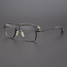 Load image into Gallery viewer, IP Titanium Men Glasses Frames Aviator Myopia Optical Prescription Eyeglasses Frames UK Handmade Design Retro Ultralight Eyewear