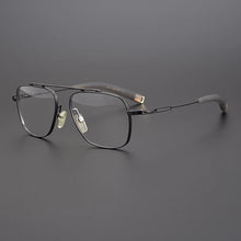 Carica l&#39;immagine nel visualizzatore di Gallery, IP Titanium Men Optical Glasses Frames Aviator Myopia Prescription Eyeglasses Frames UK Handmade Design Retro Ultralight Eyewear
