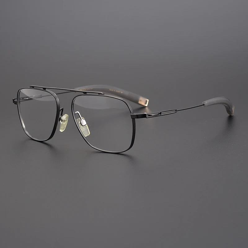 IP Titanium Men Optical Glasses Frames Aviator Myopia Prescription Eyeglasses Frames UK Handmade Design Retro Ultralight Eyewear