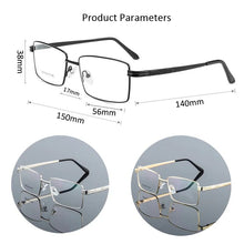 Load image into Gallery viewer, Iboode Men Titanium Alloy Glasses Frame Male Square Ultralight Eye Myopia Prescription Eyeglasses Metal Frame Glasses