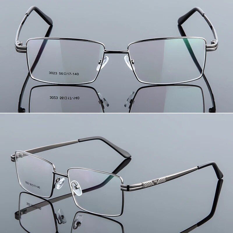 Iboode Men Titanium Alloy Glasses Frame Male Square Ultralight Eye Myopia Prescription Eyeglasses Metal Frame Glasses