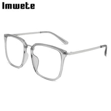 Load image into Gallery viewer, Imwete Classic Anti Blue Light Glasses Frame Women Oversized Eyeglasses Men Computer Eyewear Transparent Optical Spectacles