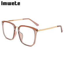 Load image into Gallery viewer, Imwete Classic Anti Blue Light Glasses Frame Women Oversized Eyeglasses Men Computer Eyewear Transparent Optical Spectacles