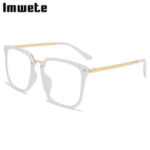 Load image into Gallery viewer, Imwete Classic Anti Blue Light Glasses Frame Women Oversized Eyeglasses Men Computer Eyewear Transparent Optical Spectacles
