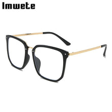Load image into Gallery viewer, Imwete Classic Anti Blue Light Glasses Frame Women Oversized Eyeglasses Men Computer Eyewear Transparent Optical Spectacles