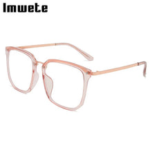 Load image into Gallery viewer, Imwete Classic Anti Blue Light Glasses Frame Women Oversized Eyeglasses Men Computer Eyewear Transparent Optical Spectacles