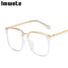 Load image into Gallery viewer, Imwete Classic Anti Blue Light Glasses Frame Women Oversized Eyeglasses Men Computer Eyewear Transparent Optical Spectacles