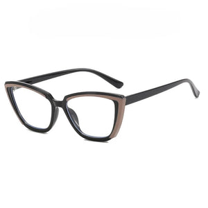 Ins Popular Fashion Polygon Cat Eye Multicolor TR90 Glasses Frame Women Clear Anti-Blue Light Eyewear Optical Men Frame