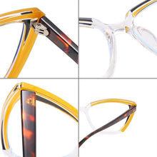 Load image into Gallery viewer, Ins Popular Fashion Polygon Cat Eye Multicolor TR90 Glasses Frame Women Clear Anti-Blue Light Eyewear Optical Men Frame