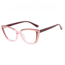 Load image into Gallery viewer, Ins Popular Fashion Polygon Cat Eye Multicolor TR90 Glasses Frame Women Clear Anti-Blue Light Eyewear Optical Men Frame