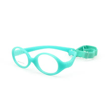 Load image into Gallery viewer, Italian Flexible No Screw Girls Glasses with Cord Size 41mm, Boys Glasses &amp; Strap, Children Eyeglasses, Bendable Baby Eyeglasses
