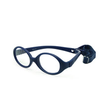 Load image into Gallery viewer, Italian Flexible No Screw Girls Glasses with Cord Size 41mm, Boys Glasses &amp; Strap, Children Eyeglasses, Bendable Baby Eyeglasses