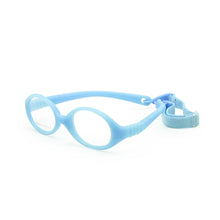 Load image into Gallery viewer, Italian Flexible No Screw Girls Glasses with Cord Size 41mm, Boys Glasses &amp; Strap, Children Eyeglasses, Bendable Baby Eyeglasses