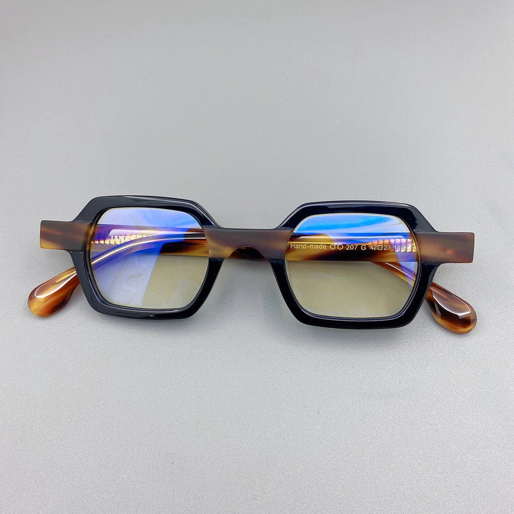 Italy Luxury Brand Acetate Glasses Frames Men Personalized Sunglasses Retro  Sunglasses of High Quality