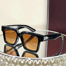Load image into Gallery viewer, JACQ Fashion Cool Square Black Men&#39;s Sunglasses JMM Versatile Orange Women&#39;s Sunglasses Party Beach Travel Kit