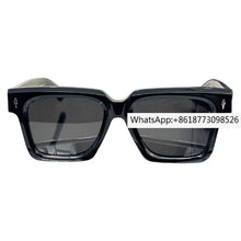 Load image into Gallery viewer, JACQ Fashion Cool Square Black Men&#39;s Sunglasses JMM Versatile Orange Women&#39;s Sunglasses Party Beach Travel Kit