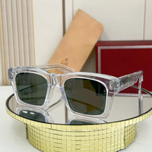 Load image into Gallery viewer, JACQ  Square Blue Cool Men&#39;s Sunglasses High Grade Vinegar Fiber Manufacturing Tourism Party Beach KAINE Women&#39;s Glasses