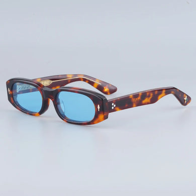 JACQUES JMM HULYA Sunglasses Men Thick Acetate Tortoise Oval Eyeglasses Original Quality Jewel   Men Glasses for Women