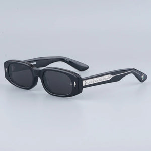 JACQUES JMM HULYA Sunglasses Men Thick Acetate Tortoise Oval Eyeglasses Original Quality Jewel   Men Glasses for Women