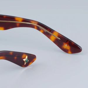 JACQUES JMM HULYA Sunglasses Men Thick Acetate Tortoise Oval Eyeglasses Original Quality Jewel   Men Glasses for Women
