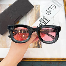 Load image into Gallery viewer, JAPANESE Oval Concept High Street Sunglasses Frames Retro Vintage Designer Classical Thick Acetate Men Eyeglasses with Full Case