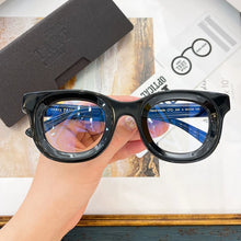 Load image into Gallery viewer, JAPANESE Oval Concept High Street Sunglasses Frames Retro Vintage Designer Classical Thick Acetate Men Eyeglasses with Full Case