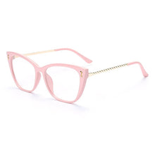 Load image into Gallery viewer, JASPEER Retro Cat Eye Glasses Frames Women Square Eye Glasses Frames Men Eyeglasses Optical Frames Customized Glassess Eyewear