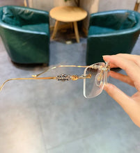 Load image into Gallery viewer, JIANDAN CH Series OVERYEASY Anti-blue Light Myopia Glasses Frame Borderless Retro Carved Trendy Frameless Eye Wear