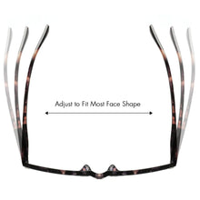 Load image into Gallery viewer, JM  Blue Light Square Reading Glasses for Women Men Spring Hinge Vintage Reading Glasses UV400