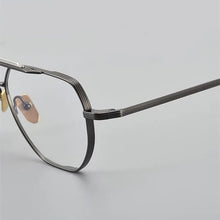 Carica l&#39;immagine nel visualizzatore di Gallery, JMM Brand Design Titanium Glasses Frame Men JACQUES Original Quality Japanese Pilot Eyeglasses Large Size Myopia Spectacles