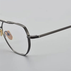 JMM Brand Design Titanium Glasses Frame Men JACQUES Original Quality Japanese Pilot Eyeglasses Large Size Myopia Spectacles