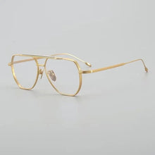 Carica l&#39;immagine nel visualizzatore di Gallery, JMM Brand Design Titanium Glasses Frame Men JACQUES Original Quality Japanese Pilot Eyeglasses Large Size Myopia Spectacles