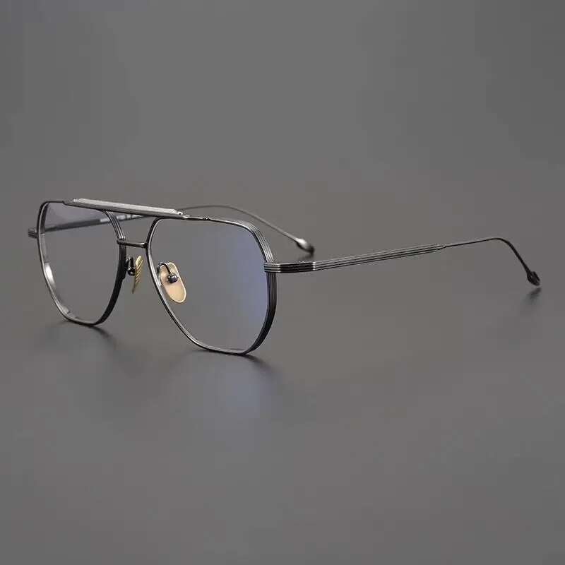 JMM Brand Design Titanium Glasses Frame Men JACQUES Original Quality Japanese Pilot Eyeglasses Large Size Myopia Spectacles