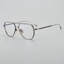 Carica l&#39;immagine nel visualizzatore di Gallery, JMM Brand Design Titanium Glasses Frame Men JACQUES Original Quality Japanese Pilot Eyeglasses Large Size Myopia Spectacles