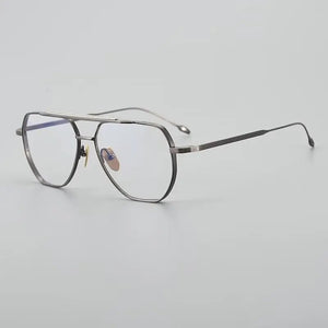 JMM Brand Design Titanium Glasses Frame Men JACQUES Original Quality Japanese Pilot Eyeglasses Large Size Myopia Spectacles