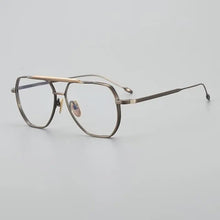 Carica l&#39;immagine nel visualizzatore di Gallery, JMM Brand Design Titanium Glasses Frame Men JACQUES Original Quality Japanese Pilot Eyeglasses Large Size Myopia Spectacles