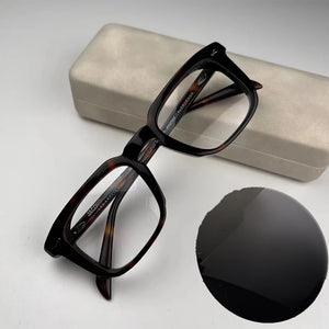 JMM JMMPD02 Handcraft in Japan Acetate Sunglasses Square Tortoise Men Classical Handmade Designer Brand Prescription Eyeglasses
