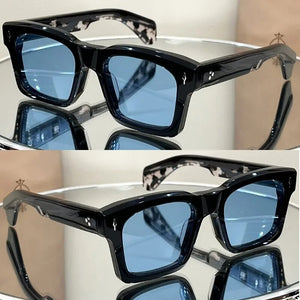 JMM Premium Vinegar Fiber Cool Square Men's and Women's Sunglasses KAINE Anti UV JACQU Ball Kit