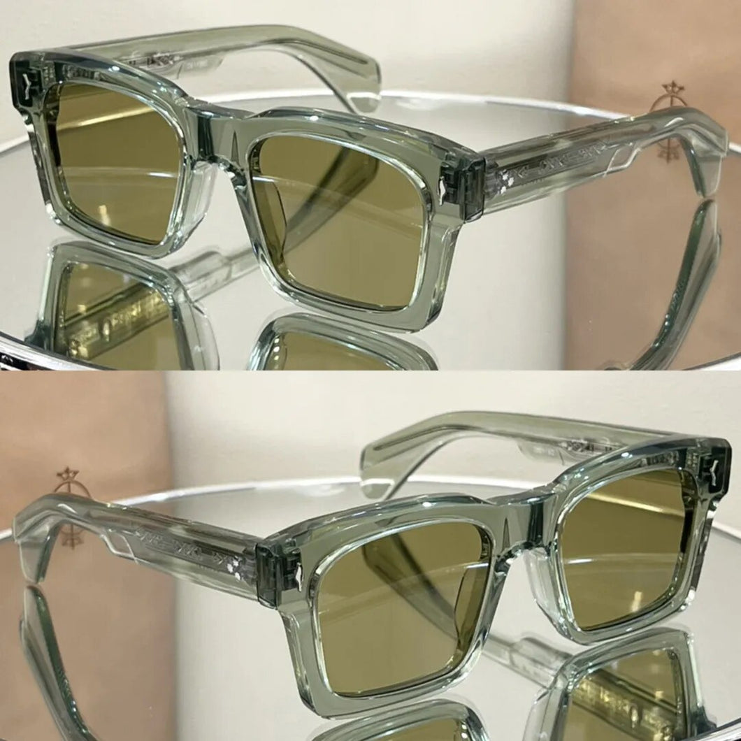 JMM Premium Vinegar Fiber Cool Square Men's and Women's Sunglasses KAINE Anti UV JACQU Ball Kit