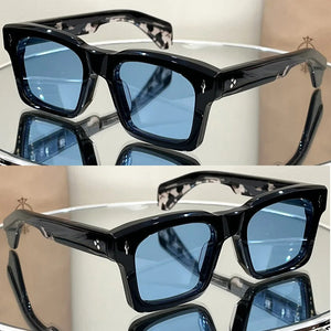 JMM Premium Vinegar Fiber Cool Square Men's and Women's Sunglasses KAINE Anti UV JACQU Ball Kit