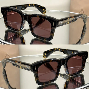 JMM Premium Vinegar Fiber Cool Square Men's and Women's Sunglasses KAINE Anti UV JACQU Ball Kit