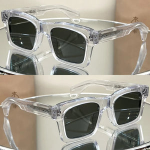 JMM Premium Vinegar Fiber Cool Square Men's and Women's Sunglasses KAINE Anti UV JACQU Ball Kit