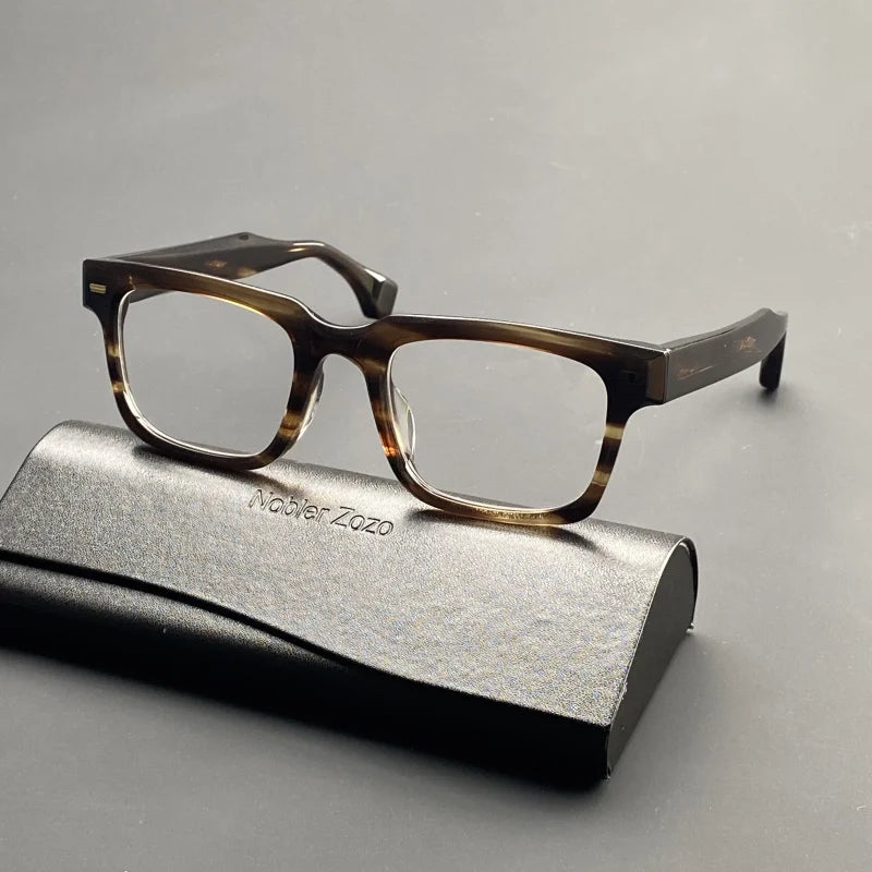 JMM thickened plate rectangular glasses frame  acetate optical glasses frame for men making prescription glasses for
