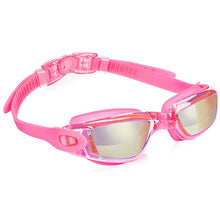 Load image into Gallery viewer, JULI Professional Swimming Goggles swim glasses with earplug Nose clip Electroplate Waterproof Silicone очки для плавани 2004