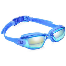 Load image into Gallery viewer, JULI Professional Swimming Goggles swim glasses with earplug Nose clip Electroplate Waterproof Silicone очки для плавани 2004