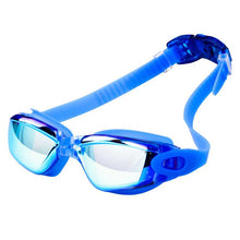 Load image into Gallery viewer, JULI Professional Swimming Goggles swim glasses with earplug Nose clip Electroplate Waterproof Silicone очки для плавани 2004
